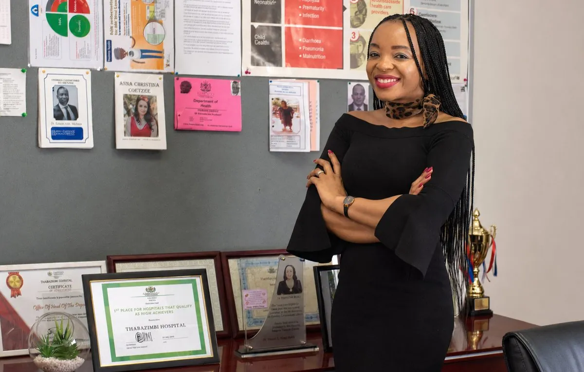 Dr Raisibe Kupa in her office at Thabazimbi District Hospital