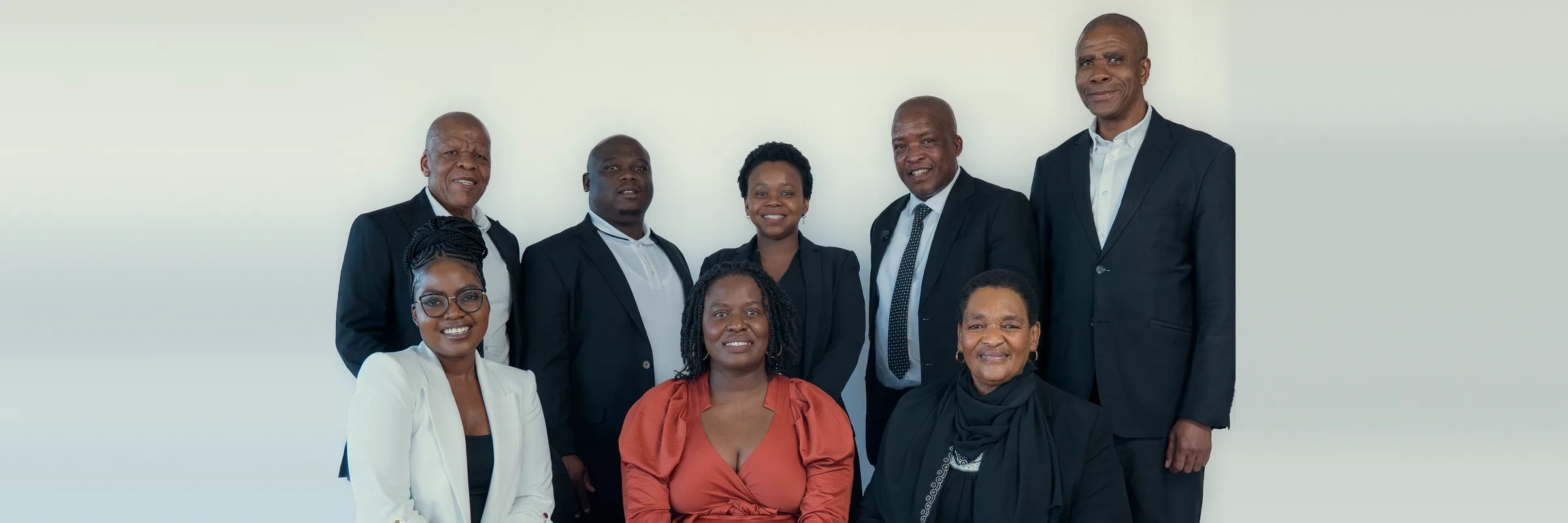 The trustees of Dikuno Community Development Trust in a group portrait